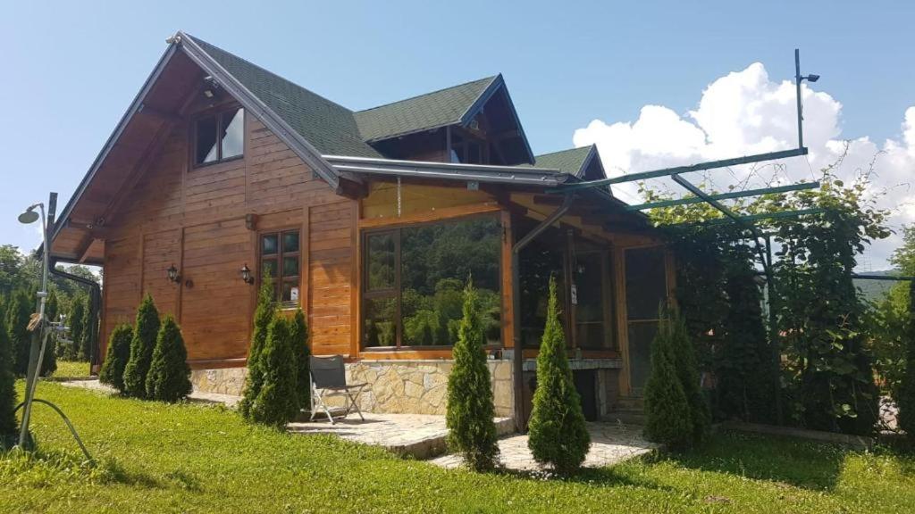 Brvnara Drina Wooden House Drina Villa Drlace Exterior photo